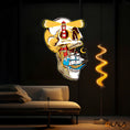 Load image into Gallery viewer, Ghost Ship's Beacon Skull, Lighthouse & Ship Neon Light Artwork
