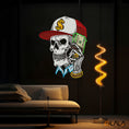 Load image into Gallery viewer, Skull & Dollar Dreams Neon Light Artwork