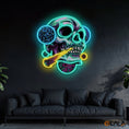Load image into Gallery viewer, Galactic Skull Neon light Artwork
