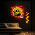 Load image into Gallery viewer, Dirty Skull With Graffity Neon Light Artwork
