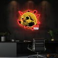Load image into Gallery viewer, Dirty Skull With Graffity Neon Light Artwork
