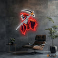 Load image into Gallery viewer, Skull of the Reaper Neon light Artwork

