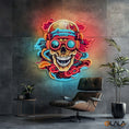 Load image into Gallery viewer, Shinigami Glow The Art of Life and Death Neon Sign Light Artwork
