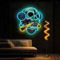 Load image into Gallery viewer, Galactic Skull Neon light Artwork
