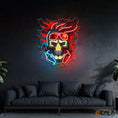 Load image into Gallery viewer, Vision of the Undead Neon Skull & Glasses Neon Light Artwork
