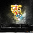 Load image into Gallery viewer, Ghost Ship's Beacon Skull, Lighthouse & Ship Neon Light Artwork
