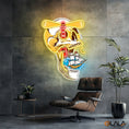 Load image into Gallery viewer, Ghost Ship's Beacon Skull, Lighthouse & Ship Neon Light Artwork
