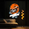 Load image into Gallery viewer, Gearhead’s Graveyard Skull & Repair Neon Light Artwork
